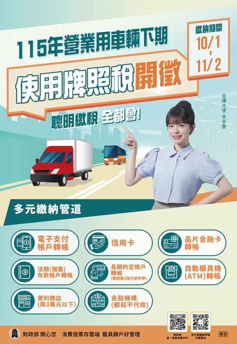 115年營業用車輛使用牌照稅(下期)